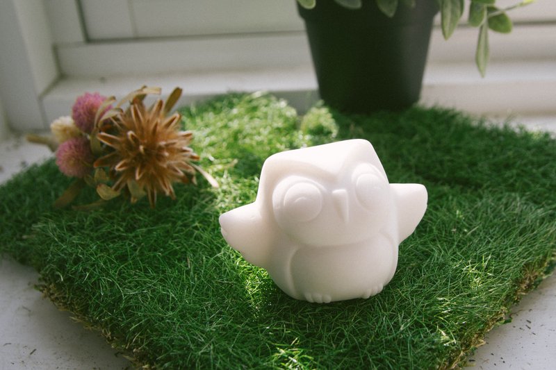 【八小幅系列 - 学问导师】筌美术_猫头鹰 - 造型石雕 - 摆饰 - 石头 白色