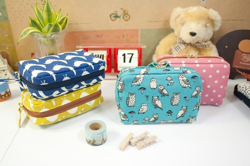 【花布恋Fabric Series】分类收纳包/化妆包 - 化妆包/杂物包 - 棉．麻 多色