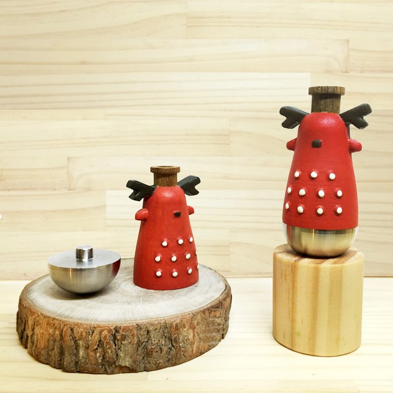 闻森笛 – 台湾特有动物梅花鹿 卡祖笛 KAZOO 公仔 - 吉他/乐器 - 木头 红色