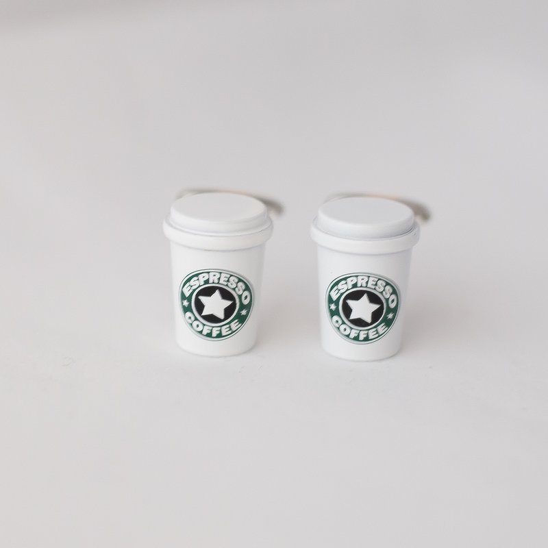 纸杯 外卖咖啡 袖扣 COFFEE CUFFLINK - 袖扣 - 其他金属 