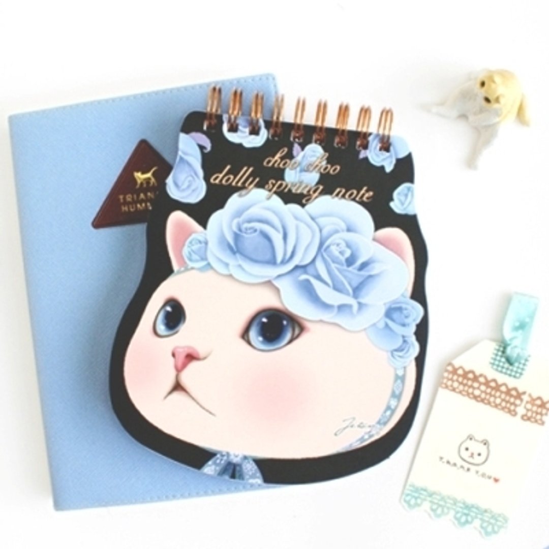 Jetoy,Choo choo 甜蜜猫随身线圈笔记本_Blue rose(J1408203) - 笔记本/手帐 - 纸 多色