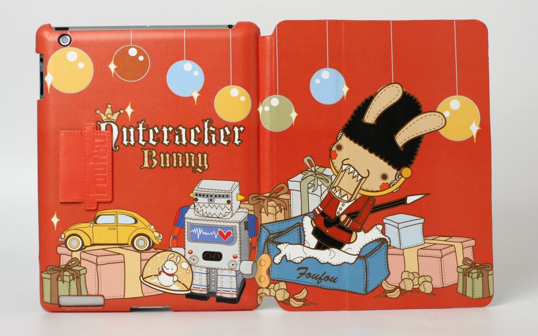 《Foufou》iPad2/3/4 Smart Cover 掀盖可立式保护皮套-Nutcracker - 平板/电脑保护壳 - 塑料 红色