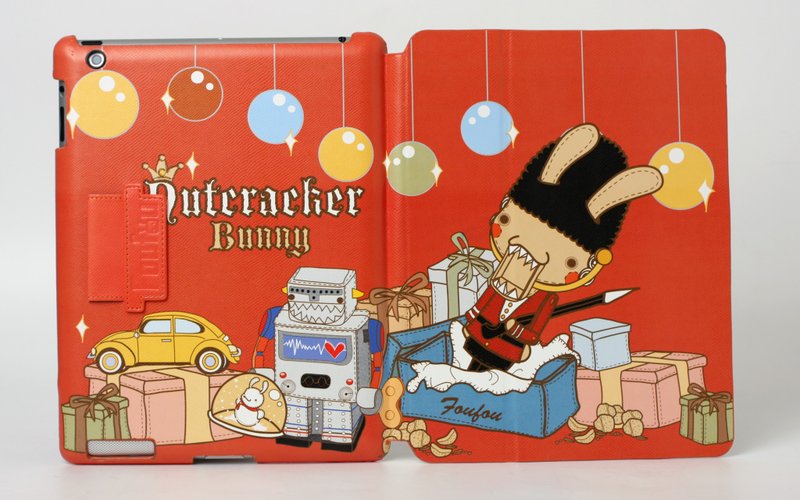 《Foufou》iPad2/3/4 Smart Cover 掀盖可立式保护皮套-Nutcracker - 平板/电脑保护壳 - 塑料 红色