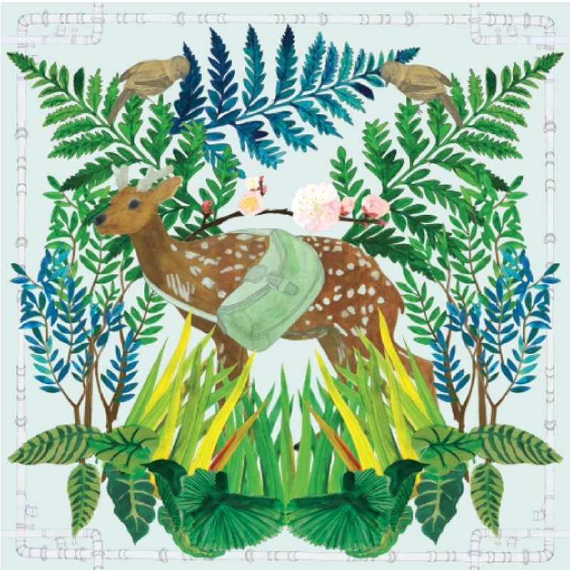 <岛屿的养分>问候卡-台湾梅花鹿 - 卡片/明信片 - 纸 多色