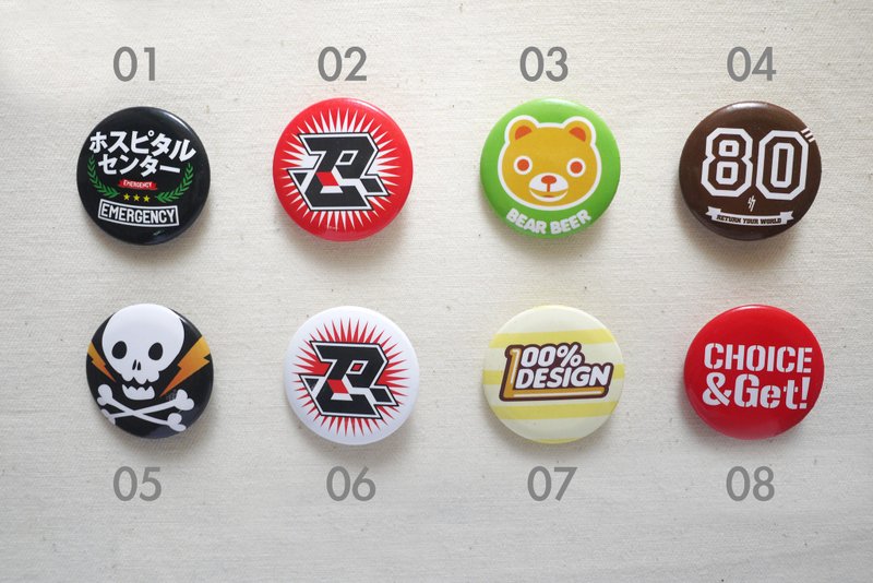 ★官方小物马口铁胸章/3.2cm小★(本商品会以邮局平信寄出) - 胸针 - 其他金属 多色