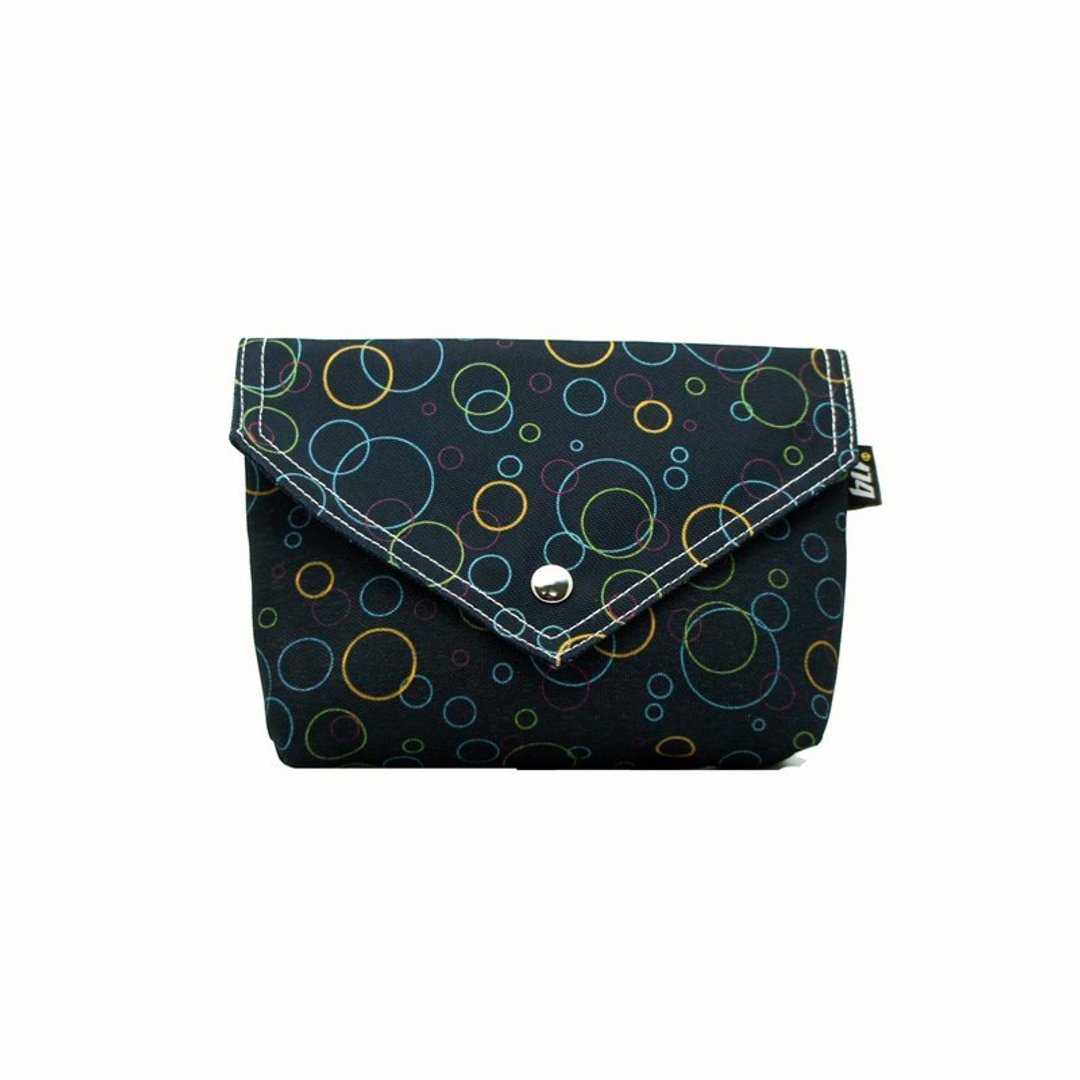 BLR 手工印制 深蓝泡泡 BB BAG 肩背包 - 侧背包/斜挎包 - 聚酯纤维 蓝色