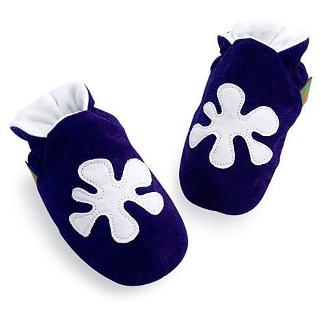 ★定制化★【英国手工鞋FunkyFeet Fashions】蓝色变形虫学步鞋0-24M(NT$1750)/ 2-7Y(NT$1950) - 童装鞋 - 其他材质 蓝色