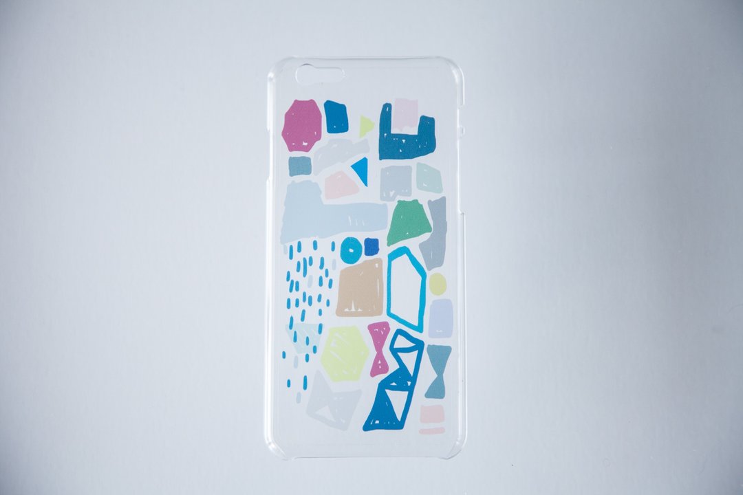 今晚我是手-用这些组合成我和你/iphone5/5s/6(6s也适用)/6+/7/7+手机壳子（彩色手绘几何透明硬壳） - 手机壳/手机套 - 塑料 多色