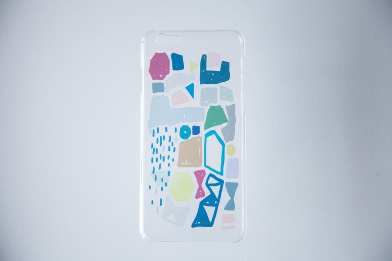 今晚我是手-用这些组合成我和你/iphone5/5s/6(6s也适用)/6+/7/7+手机壳子（彩色手绘几何透明硬壳） - 手机壳/手机套 - 塑料 多色