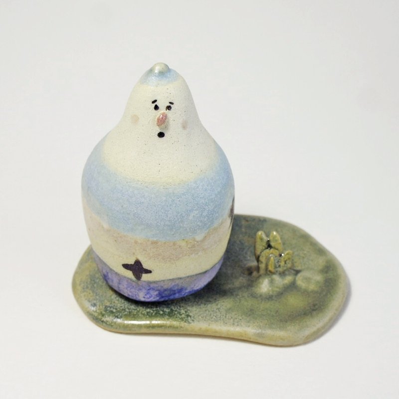 ［手感陶作］情人节-华生mi:一个人的散步 - 花瓶/陶器 - 其他材质 蓝色