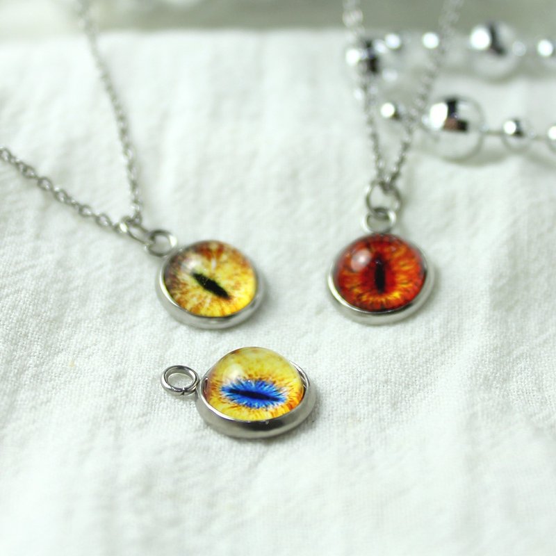 [Cat EYE] 10mmEYE不锈钢锁骨链 - 锁骨链 - 其他金属 白色