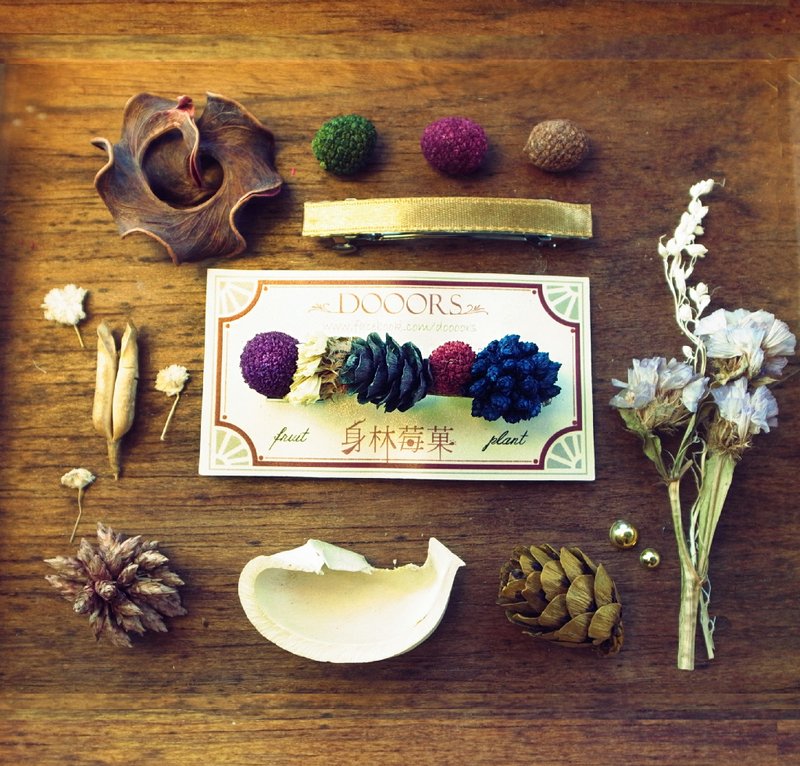 ↟水果巴斯克蛋糕↟发夹 - 发饰 - 植物．花 多色