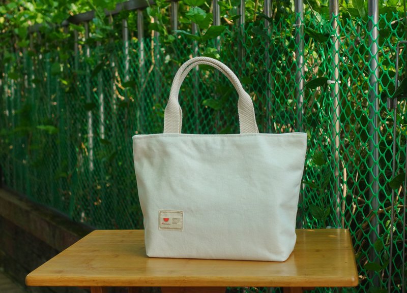 手提袋   原味无色到处跑 (小,S-size) (下单请留意! - 手提包/手提袋 - 棉．麻 白色