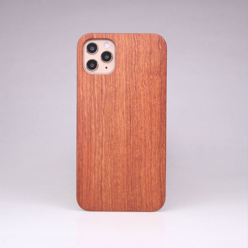 花梨木手机殻 保护套 iPhone 14 13 12 11 mini Pro Max XR XS X - 手机壳/手机套 - 木头 红色