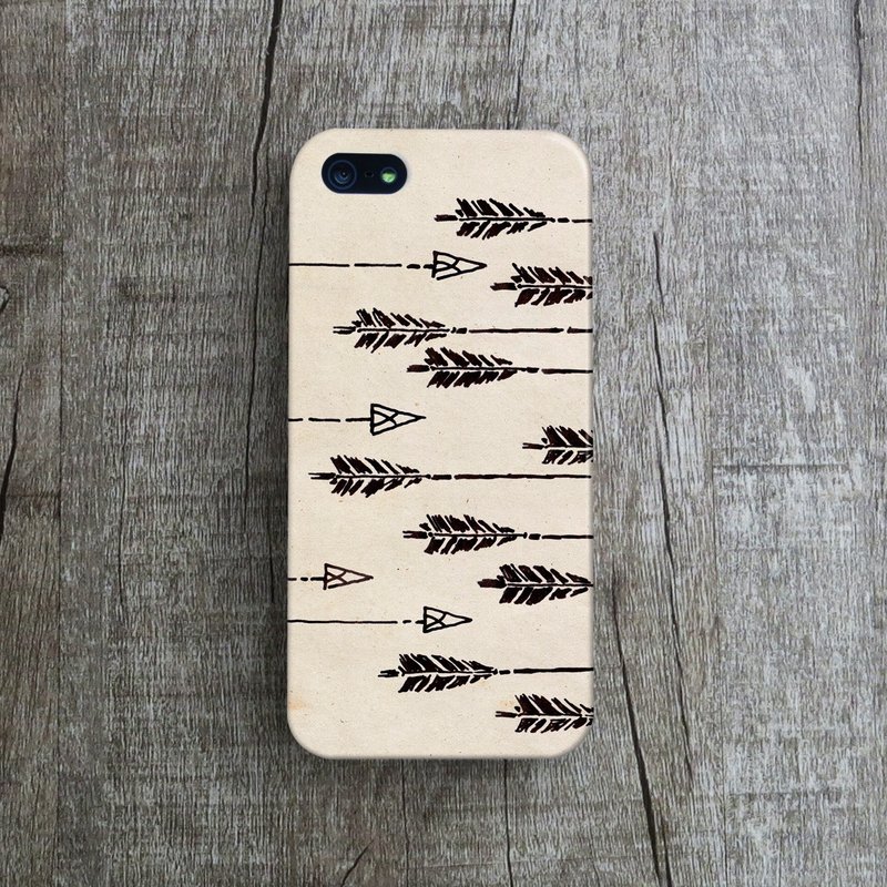 OneLittleForest - 原创手机保护壳- iPhone 4, iPhone 5, iPhone 5c- 箭图腾 - 手机壳/手机套 - 塑料 咖啡色