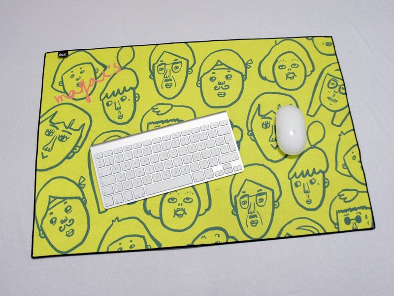 BLR 手工印制 Magais 联名款 地垫/桌垫 两用 青苹果绿 - 餐垫/桌巾 - 其他材质 绿色