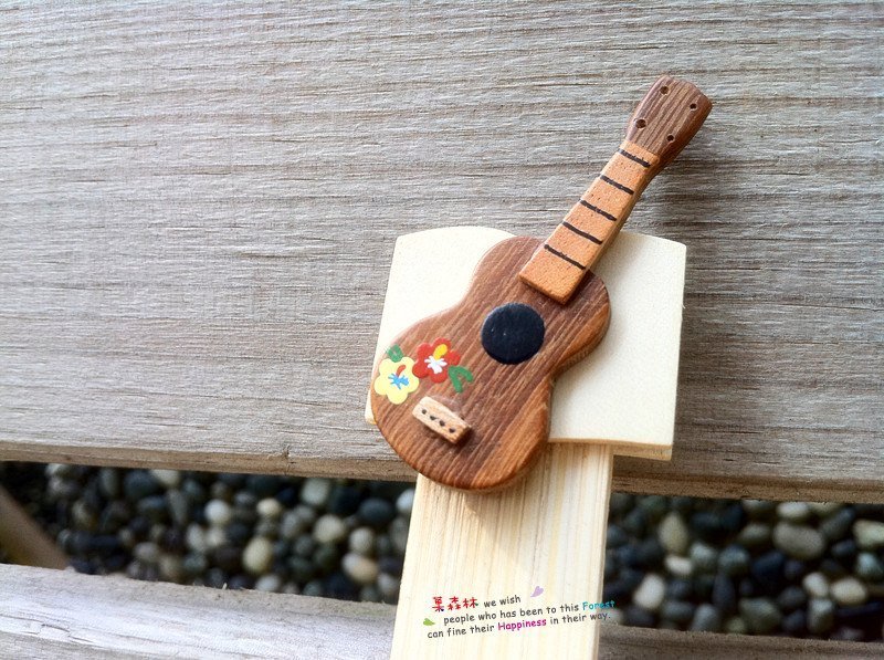 原木乐器书签-夏威夷(四弦琴) - 其他 - 木头 咖啡色