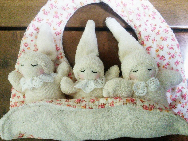 有机棉BABY娃娃(小) - 玩偶/公仔 - 其他材质 白色