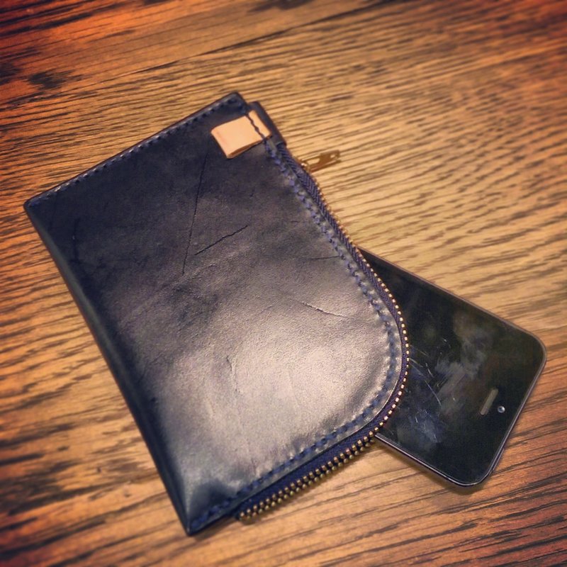 纯手工制作手工染色皮革手机套  (免费印字，绣字） - 手机壳/手机套 - 真皮 多色
