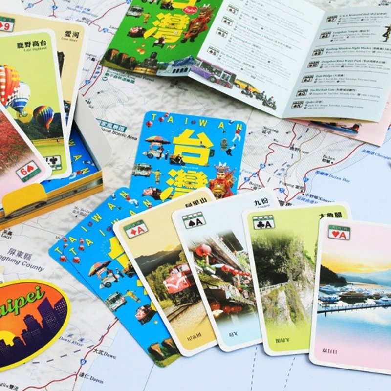 【圣诞礼物】台湾风光扑克牌 (台湾景点) - 桌游/玩具 - 纸 多色