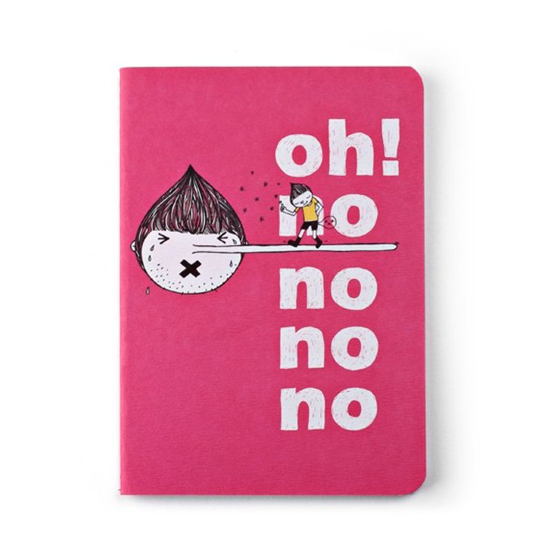插画笔记本／oh!no!no!no！ - 笔记本/手帐 - 纸 粉红色