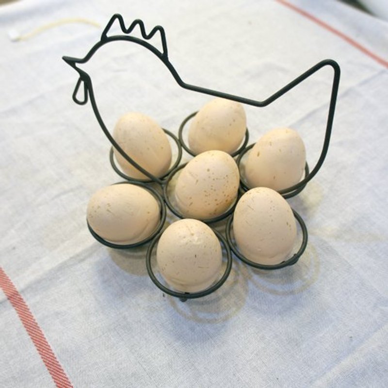 厨房好帮手:鸡妈妈的造型蛋架_铁制 - 摆饰 - 其他金属 咖啡色