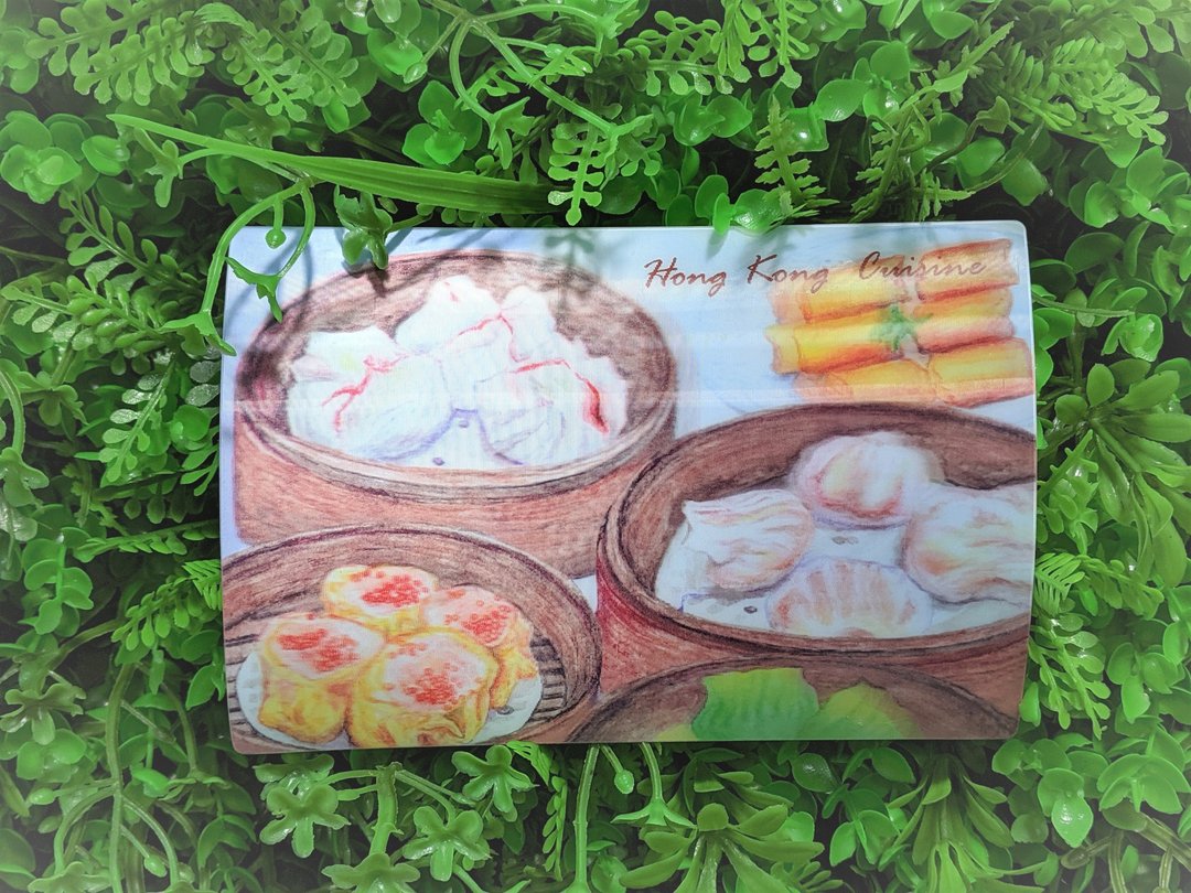 手绘明信片 – 点心 (3D 明信片) - 卡片/明信片 - 塑料 多色