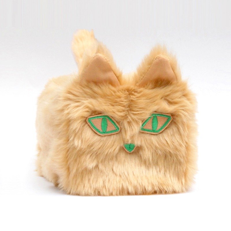 Kittichou tissue box猫咪面纸盒套/橘子猫 - 摆饰 - 其他材质 橘色