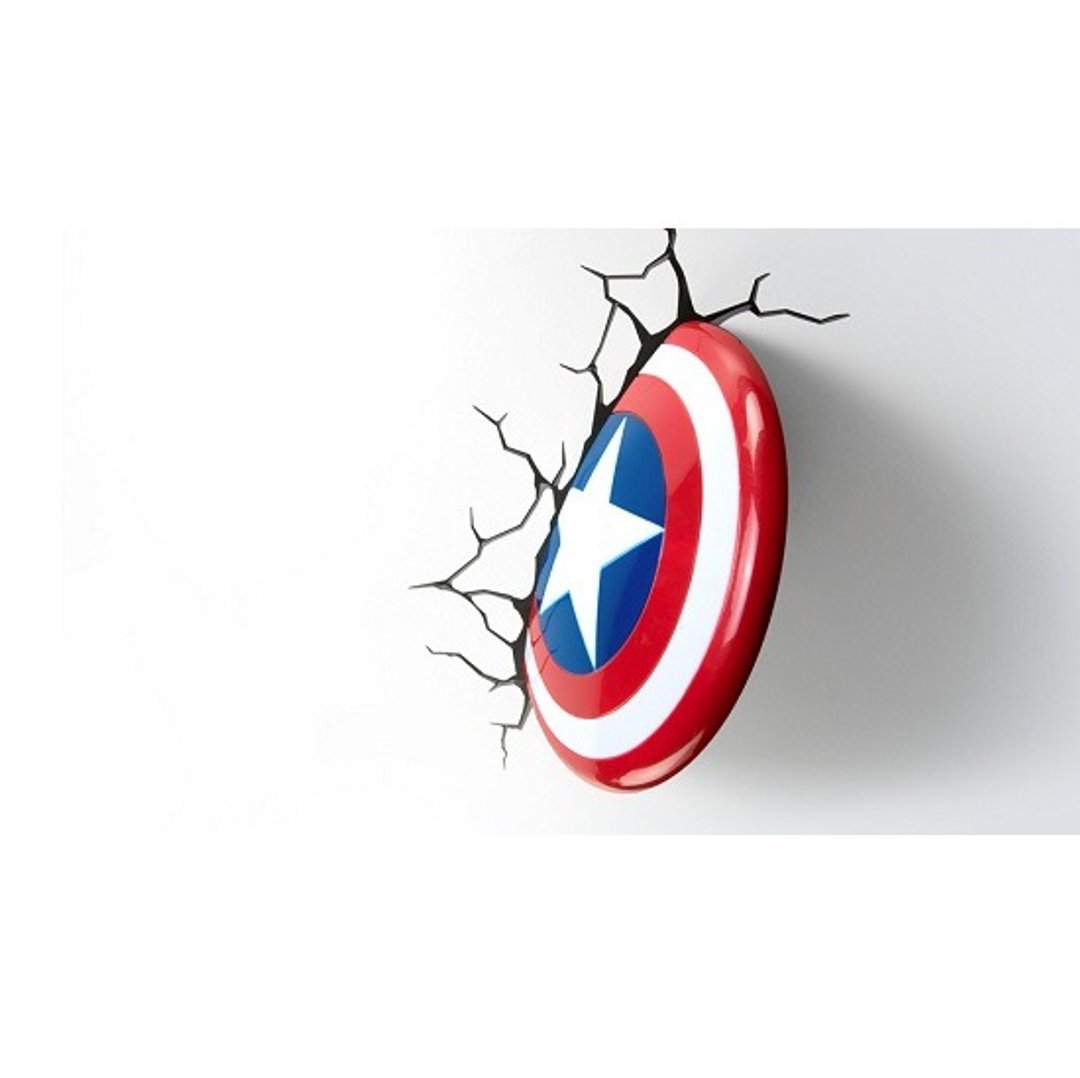 3D Light FX - Marvel Series Captain America Shield - 3D立体造型灯 美国队长盾牌 - 灯具/灯饰 - 塑料 蓝色