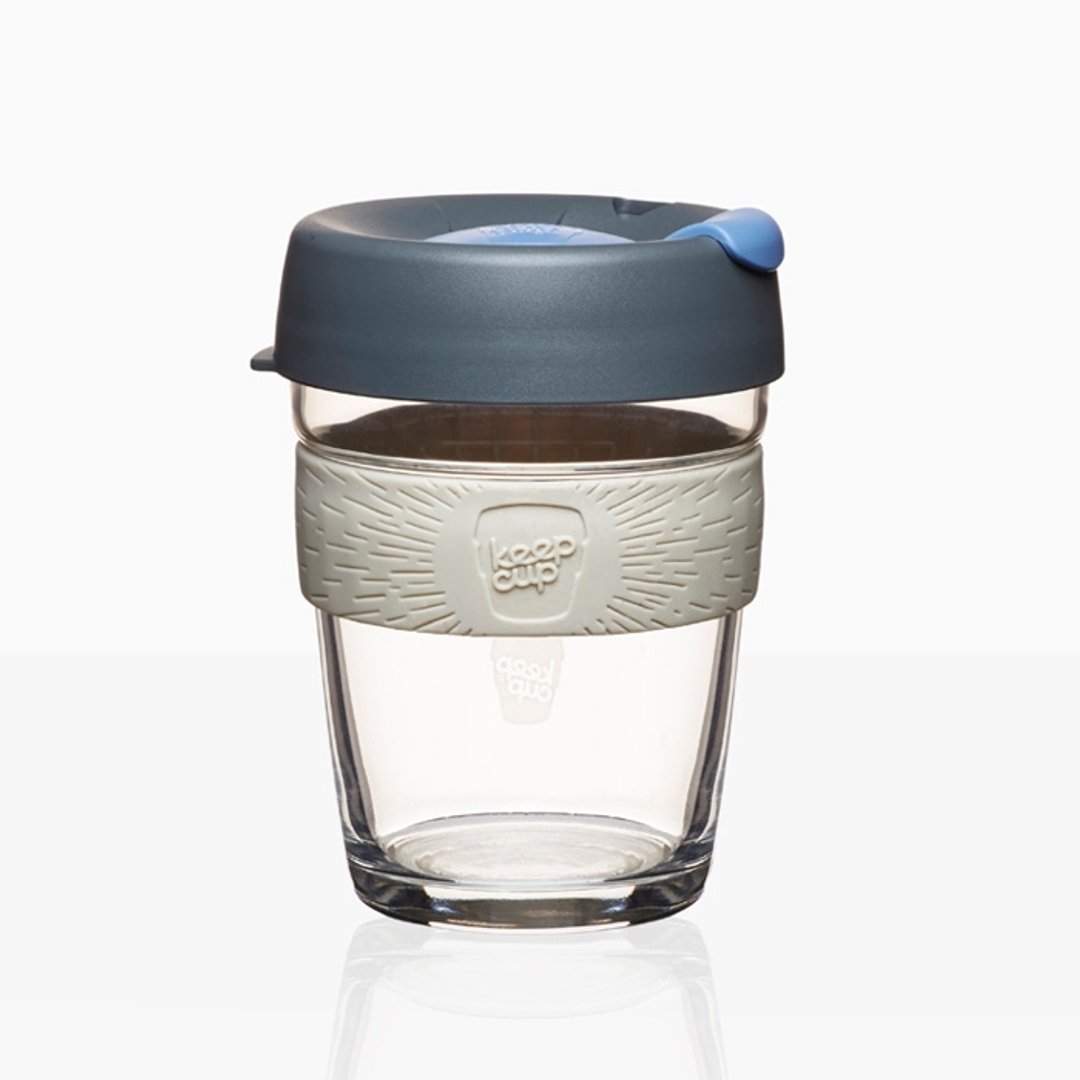 KeepCup 随身咖啡杯-醇酿系列 (M) 深焙 - 咖啡杯/马克杯 - 玻璃 灰色