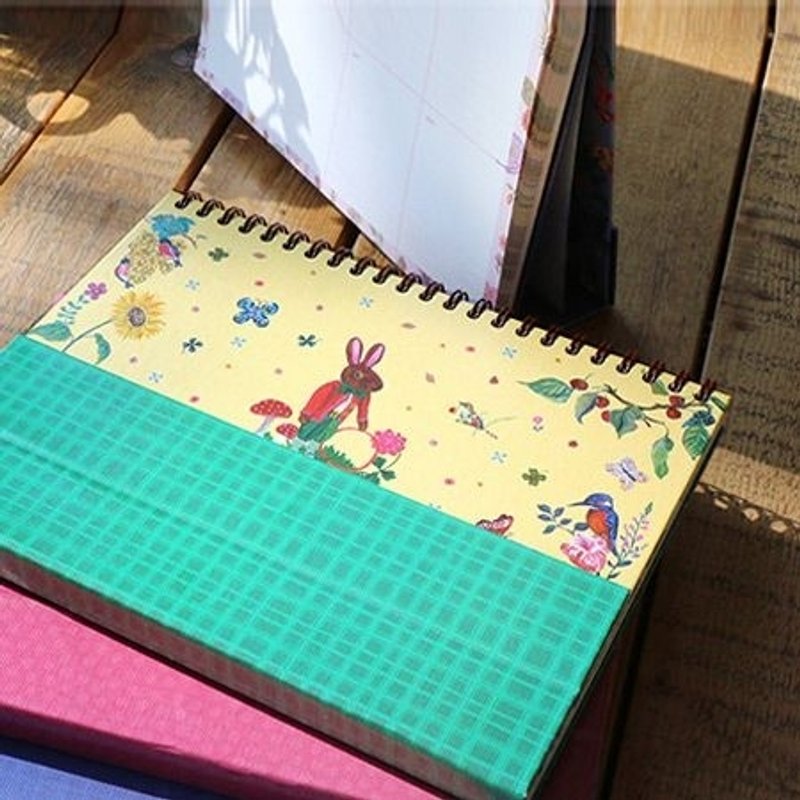 Dessin x 7321 Design-Nathalie Lete桌上型环装周计划本-绅士兔,7321-06199 - 笔记本/手帐 - 纸 多色