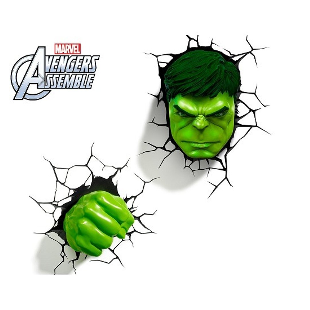 3D Light FX - Marvel Series Hulk Set - 3D立体造型灯 浩克 组合 - 灯具/灯饰 - 塑料 绿色