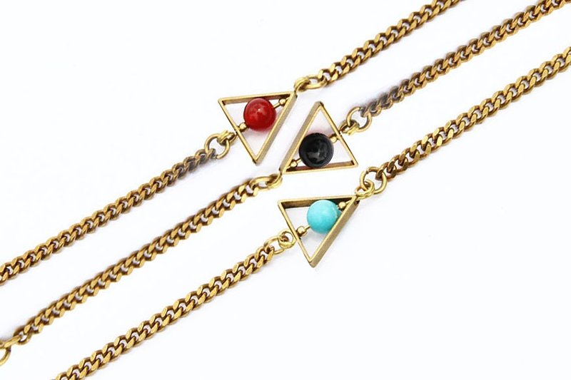 <小三角微圣物符号手链> - 手链/手环 - 其他金属 