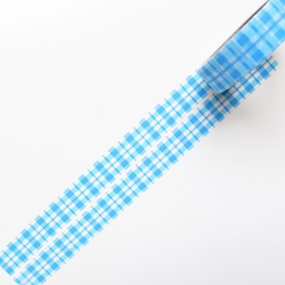 Aimez le style 和纸胶带 (01047 方格纹-蓝色) - 纸胶带 - 纸 蓝色
