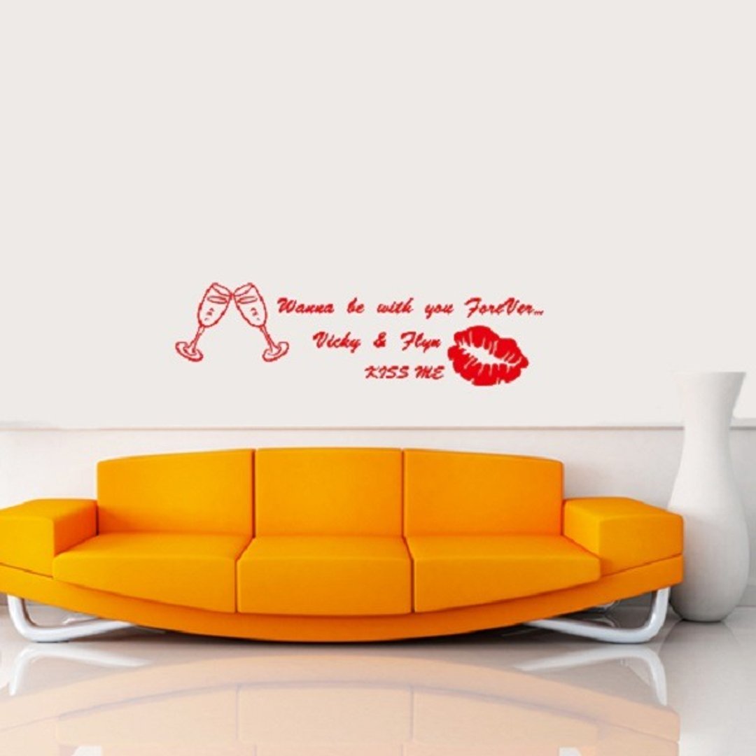 《Smart Design》创意无痕壁贴◆红酒红唇8色可选 - 墙贴/壁贴 - 塑料 红色