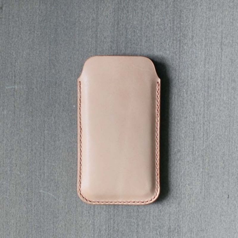 iPhone 手机植鞣手工真皮皮套 - 手机壳/手机套 - 真皮 金色
