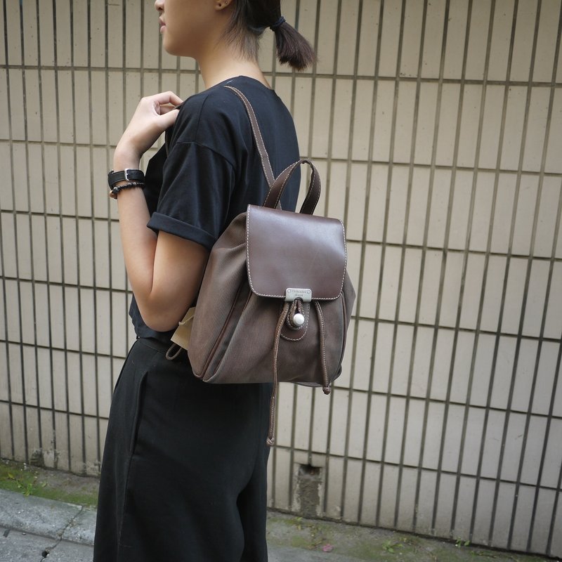 夕卡 Shika // francesco biasia 咖色后背包 - 后背包/双肩包 - 其他材质 