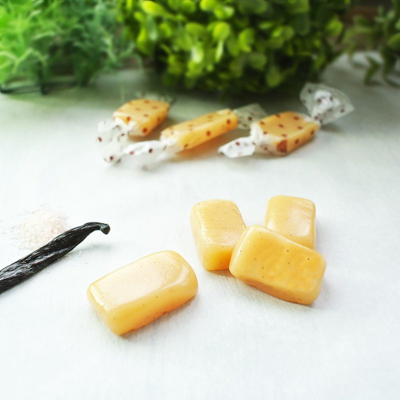 香草岩盐 牛奶软糖 - 零食/点心 - 新鲜食材 粉红色