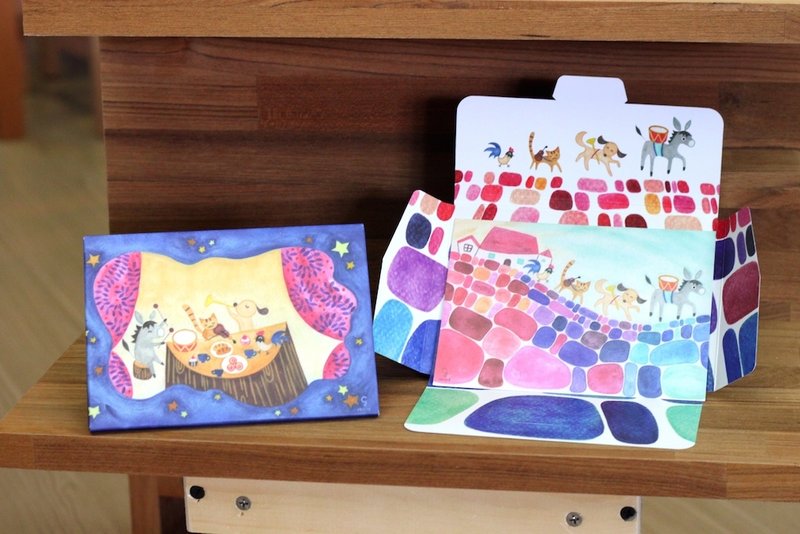 明信片－不来梅乐队 - 卡片/明信片 - 纸 多色