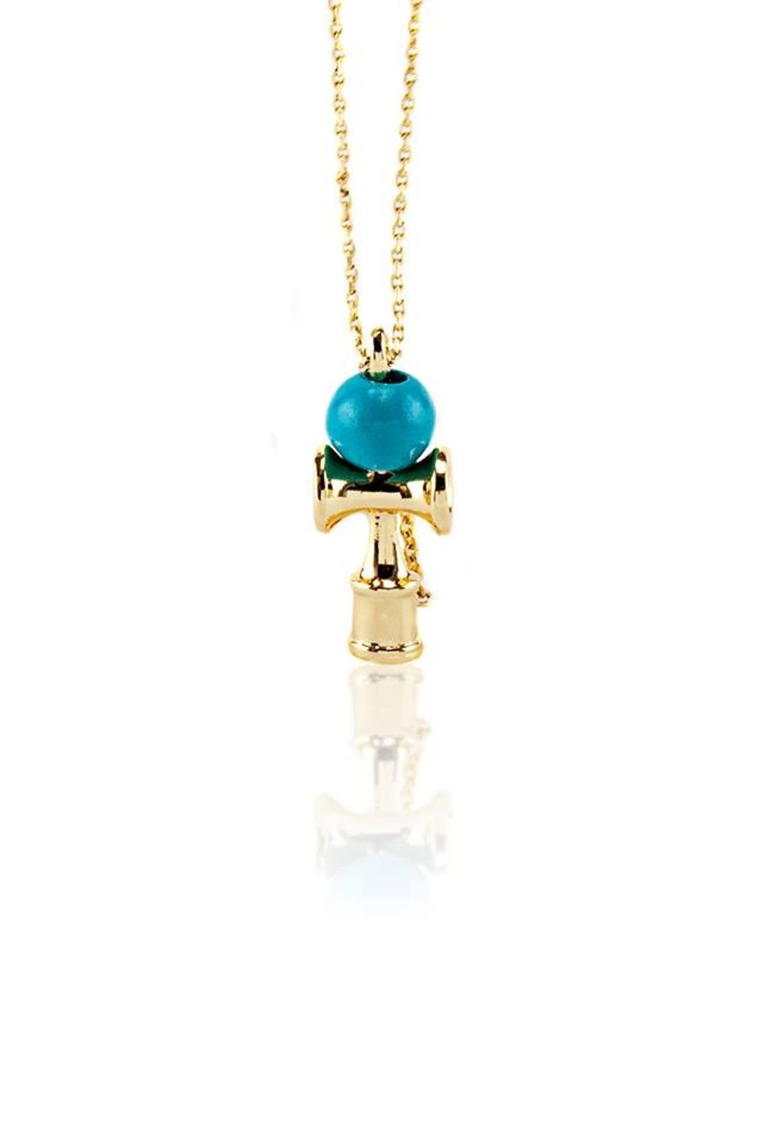 Solo Accessories 水蓝色潮流时尚剑玉项链饰品/庆祝开馆商品全面优惠特价免运费 - 项链 - 其他金属 蓝色