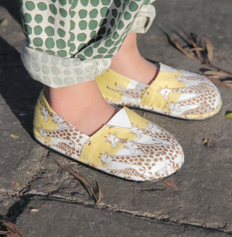 【Whypichi坏脾气手工鞋】长颈鹿 小人鞋 /【Whypichi手作り靴】子供用 - 童装鞋 - 其他材质 黄色