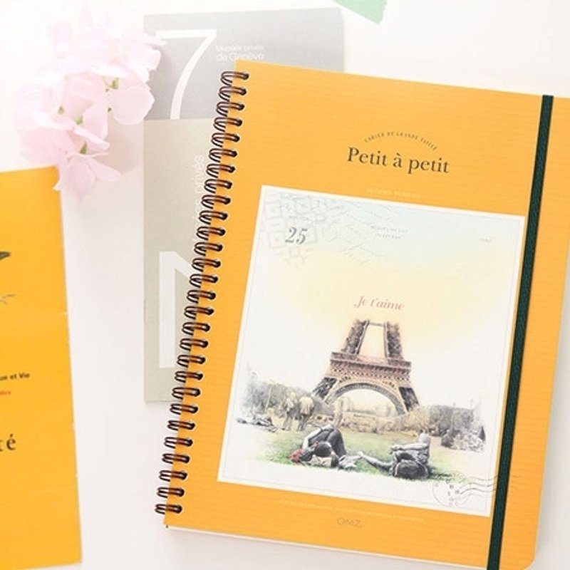 Dessin x GMZ-法式风情笔记本V2-铁塔(鹅黄),GMZ49235 - 笔记本/手帐 - 纸 黄色