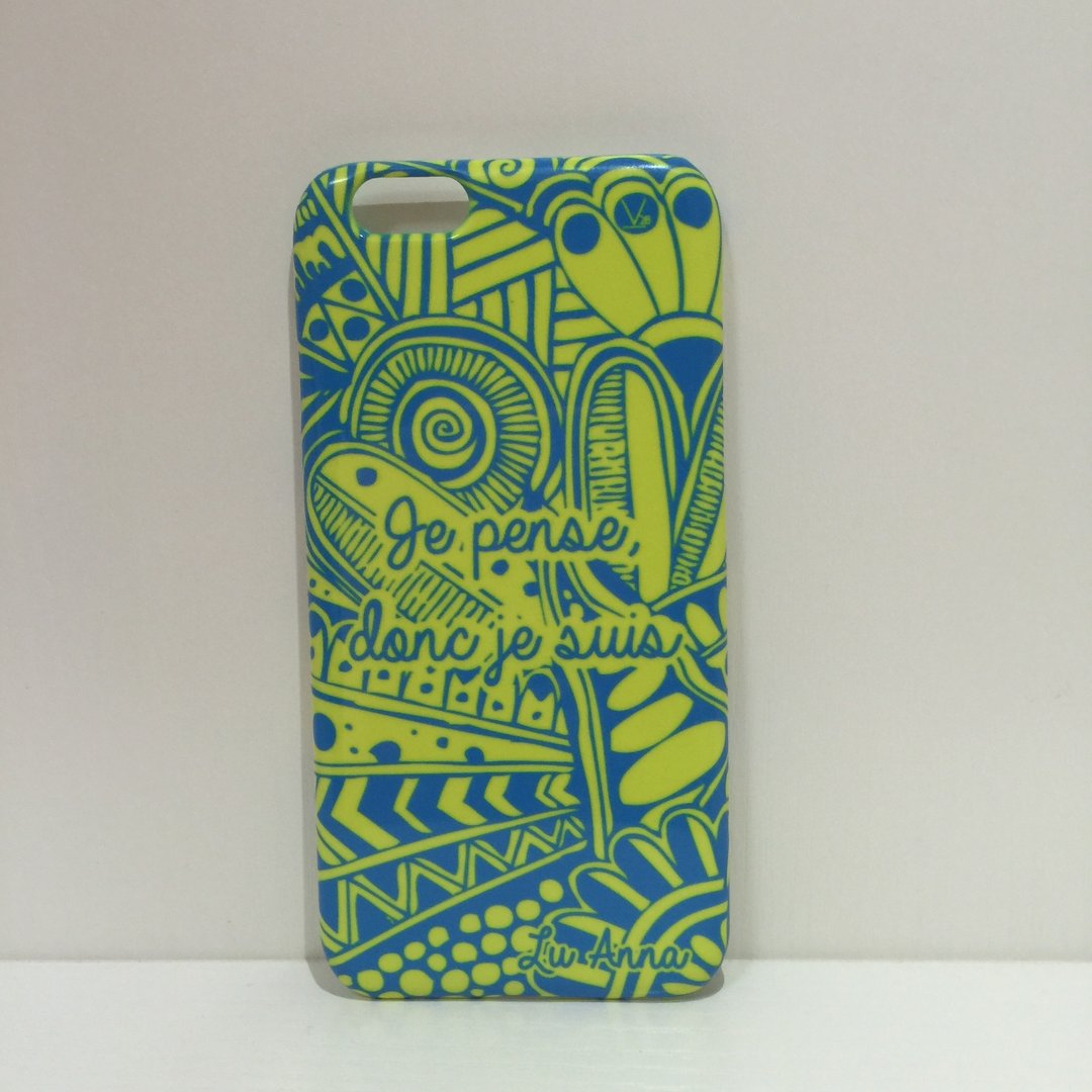 颜色/文字 定制化 – iphone, Samsung 禅绕风手机壳 - 手机壳/手机套 - 塑料 黄色