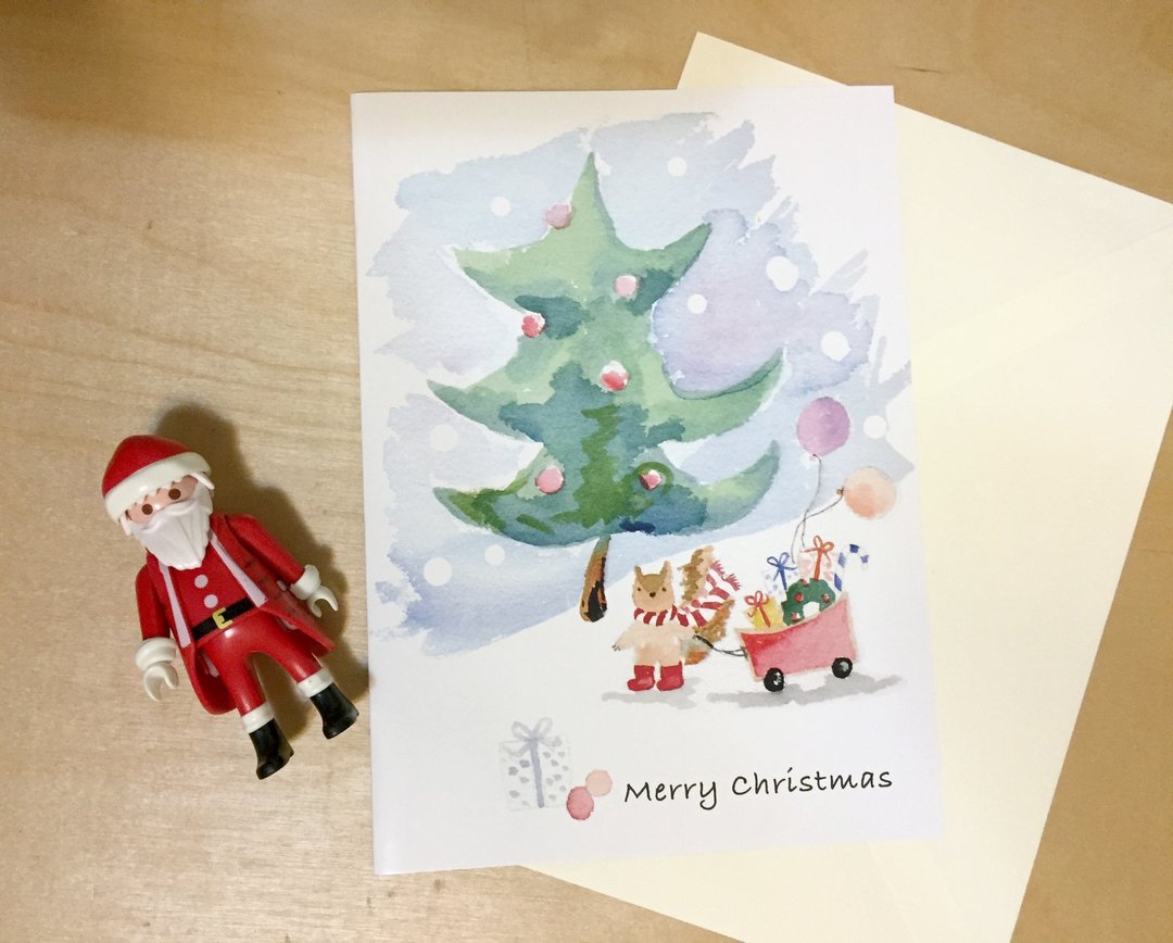 zoe's forest 松鼠的圣诞节绝版圣诞卡 PinkoiXmas 圣诞礼物 - 卡片/明信片 - 纸 