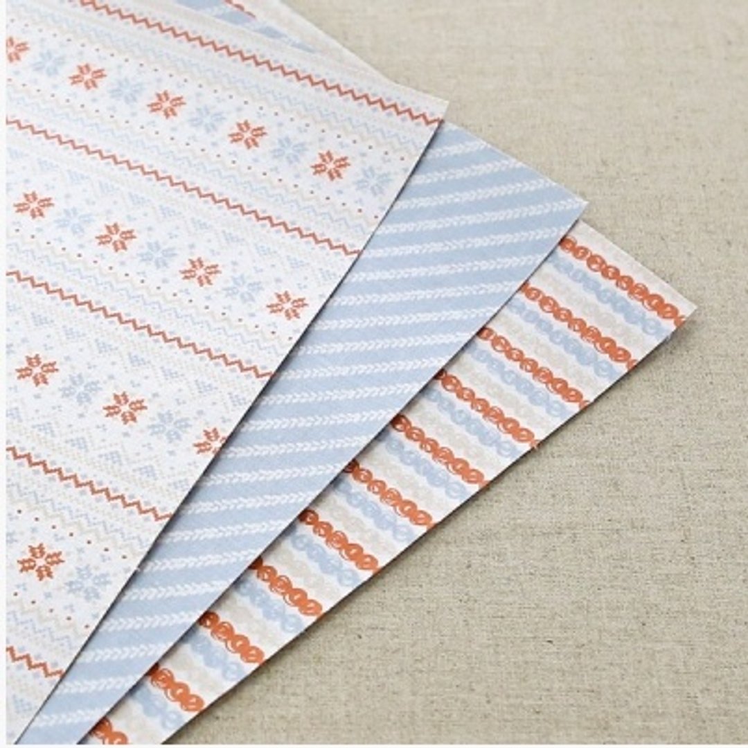 Dailylike A4布柄贴纸组(3入)-38 Knit,E2D53312 - 木工/竹艺/纸艺 - 其他材质 多色