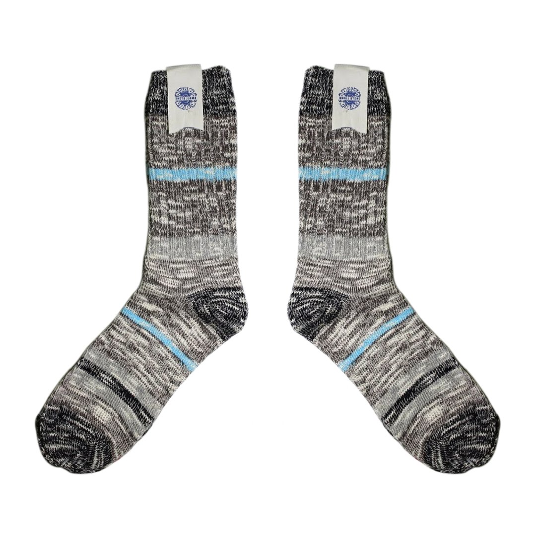 【4色】FOR BOYS ! 不规则的美感! // 裂织感杂线棉袜子 :::DAWN' make up your feet ::: - 袜子 - 棉 多色