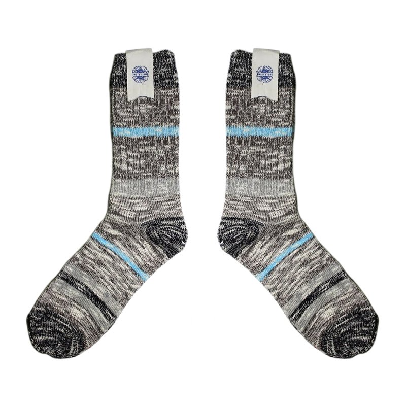 【4色】FOR BOYS ! 不规则的美感! // 裂织感杂线棉袜子 :::DAWN' make up your feet ::: - 袜子 - 棉．麻 多色