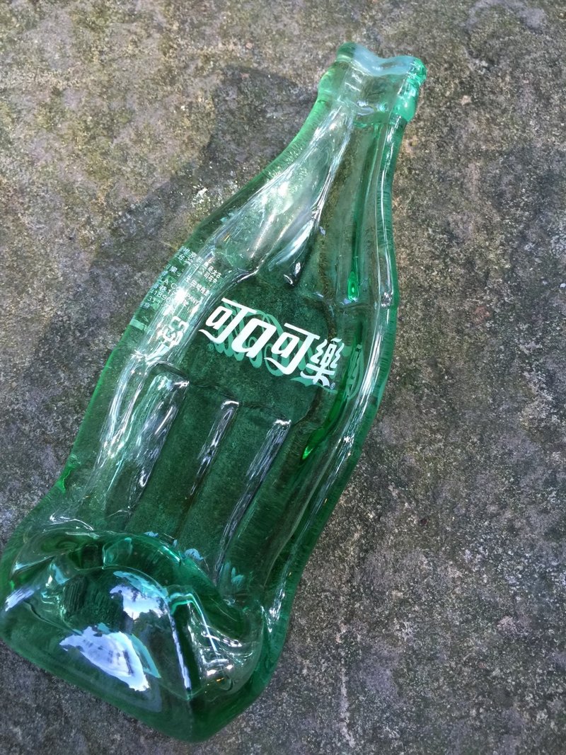 可口可乐（中字）盛盘 - 浅碟/小碟子 - 玻璃 