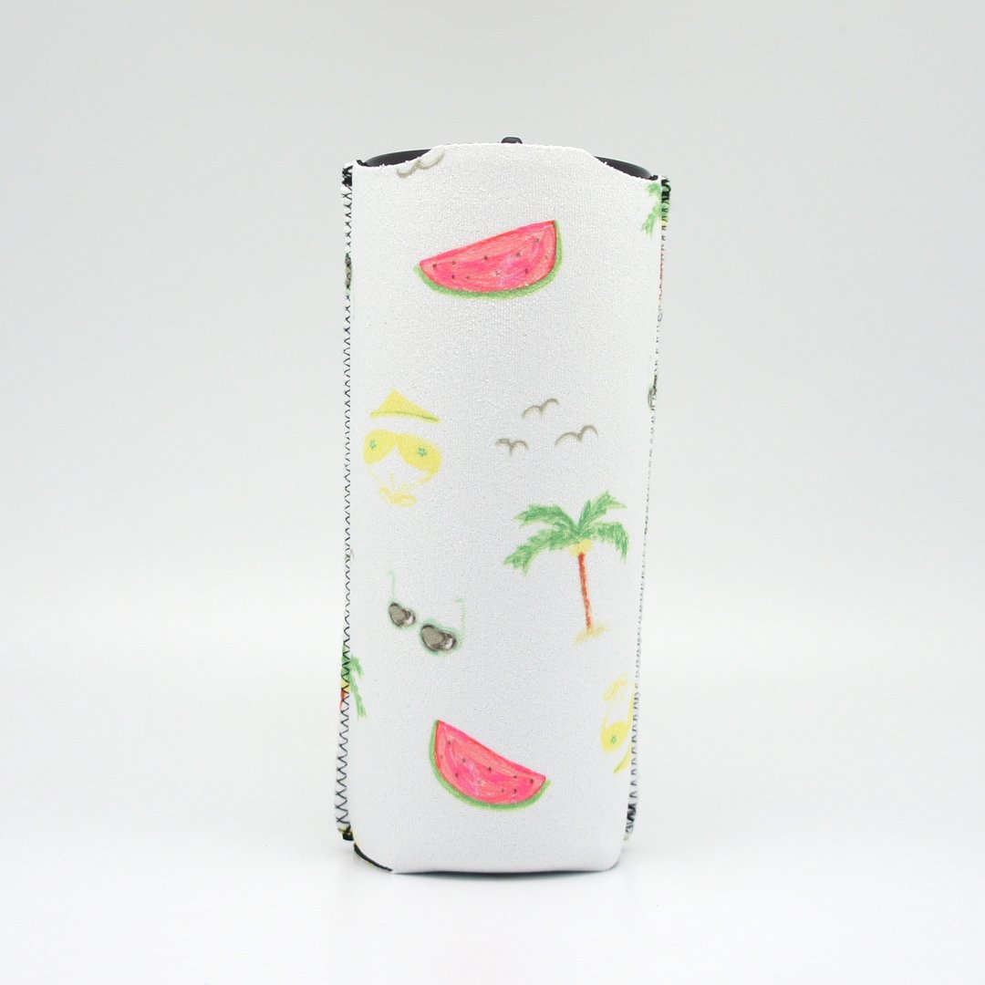 BLR 我的 随行杯套 BRAIN CANDY 夏日 设计师款  MY BOTTLE - 随行杯提袋/水壶袋 - 其他材质 白色