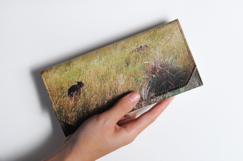 1983ER手工纸制防泼水薄款长夹-兰屿 - 皮夹/钱包 - 纸 多色